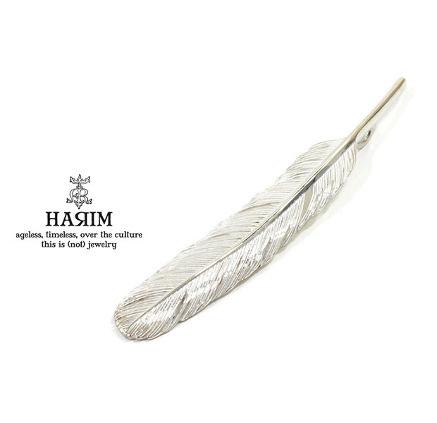 HARIM ハリム HRT003WH Feather Pendant /L 【RIGHT】Silver シルバー フェザー ペンダント トップ メンズ レディース|EXTREME