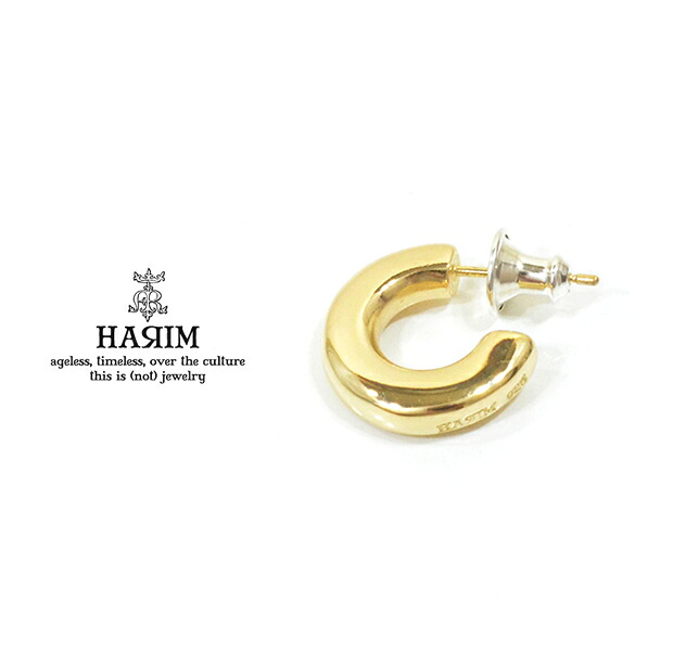HARIM ハリム/HRA049 GP Good pierce/Mループ ピアス/GOLD PLATE ゴールド｜EXTREME