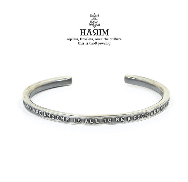 HARIM ハリム HRA053SV Stairway to Heaven Top Word CffSilver シルバー シンプル バングル レッド ツェッペリン メンズ レディース｜EXTREME 21,868円