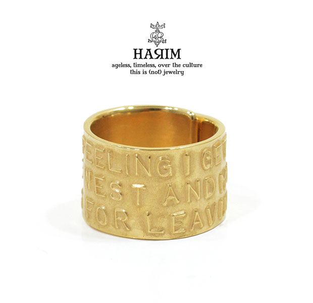 HARIM ハリム HRR037GP Stairway to Heaven Wide RingSilver シルバー Gold ゴールド リング レッド ツェッペリン メンズ レディース|EXTREME
