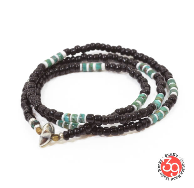 Sunku 39 サンク LTD-028 ANTIQUE BEADS NECKLACE & BRACELET ネックレス