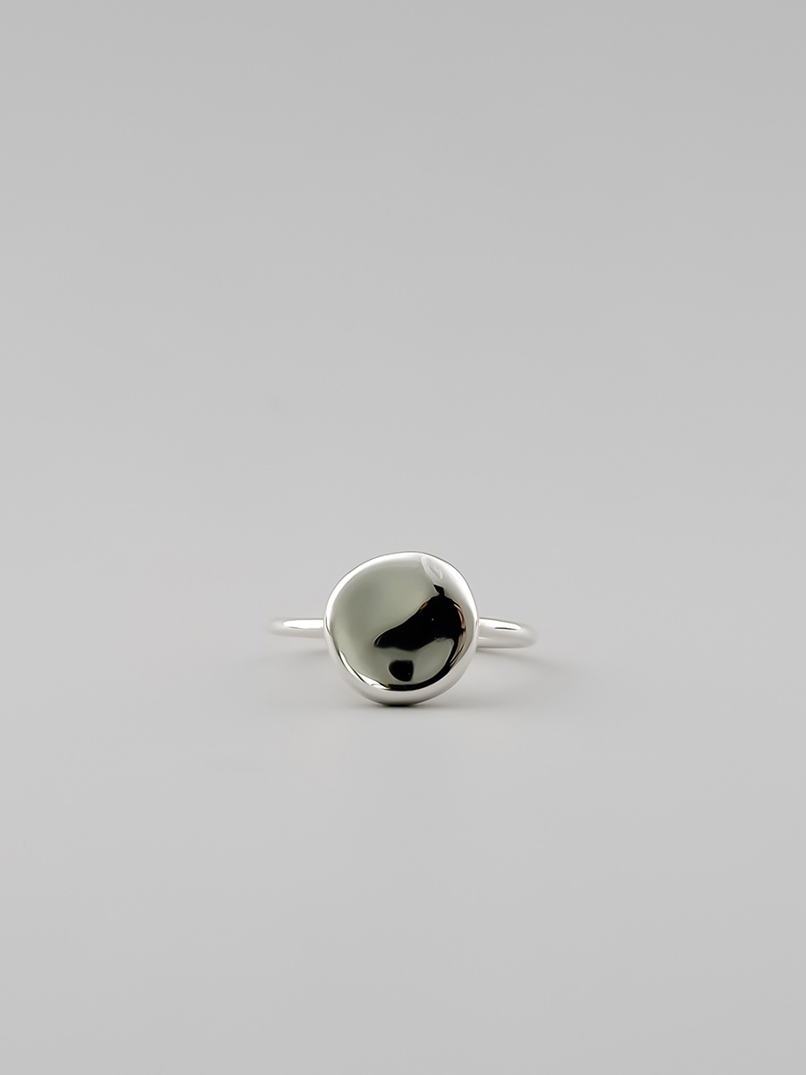 UNKNOWN. U084 “ BEANS ” RING / SILVER アンノウン しろがね色 輪っか分かりやすい メンズ レディース