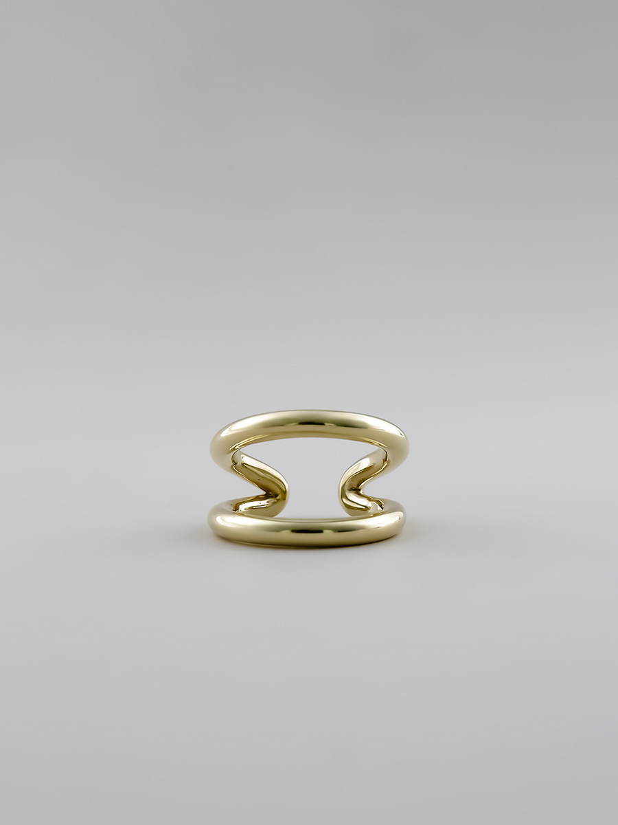 UNKNOWN. U080 “ LOG ” RING / BRASS アンノウン ブラス 真鍮 リング シンプル メンズ レディース【対応】