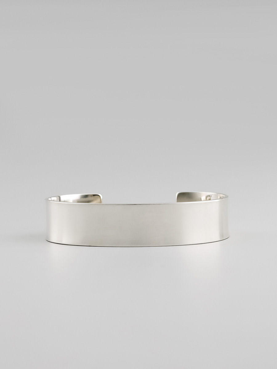 UNKNOWN. アンノウン U218 "FLAT " 15mm BANGLE / SILVERシルバー バングル メンズ レディース シンプル｜EXTREME