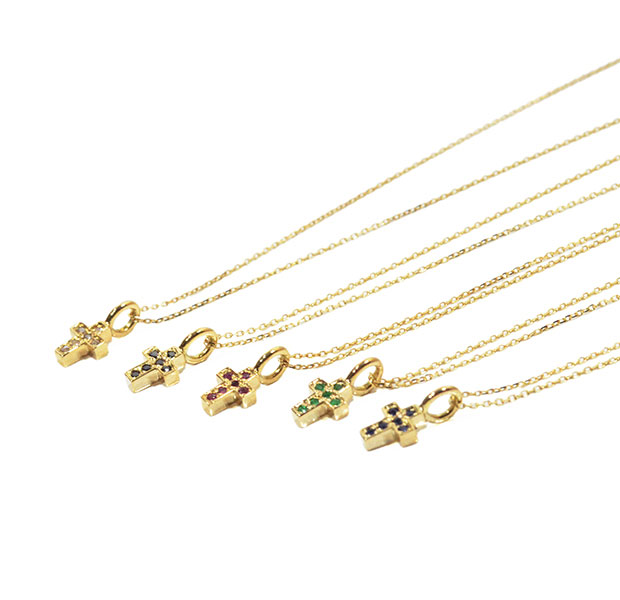 新素材新作 GARDEL ガーデル GDP-047 diamond FAIRY CROSS NECKLACE