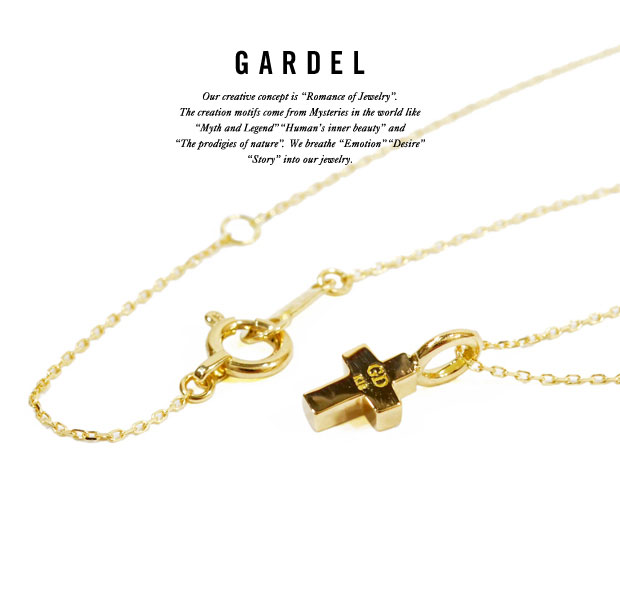 GARDEL ガーデル GDP-047 K18 FAIRY NECKLACE 18金 クロス ネックレス