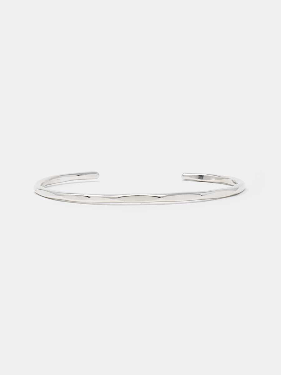 NOMOLD ノーモルド  NO/103B \" FACE \"" BANGLE しろがね色 バングルシンプル メンズ レディース"