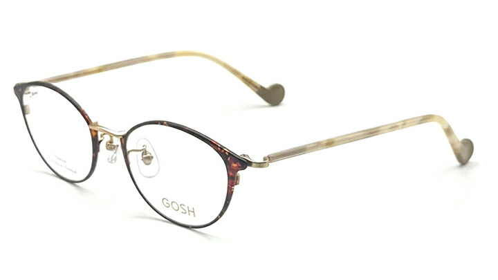 度付きメガネ 眼鏡 【GOSH ゴッシュ】 チタンシート 軽量 アイウェア 1.60薄型非球面度付きレンズセット GO2012-04【送料無料】 メガネフレーム レンズセット｜メガネ、レンズ交換のアイベリー
