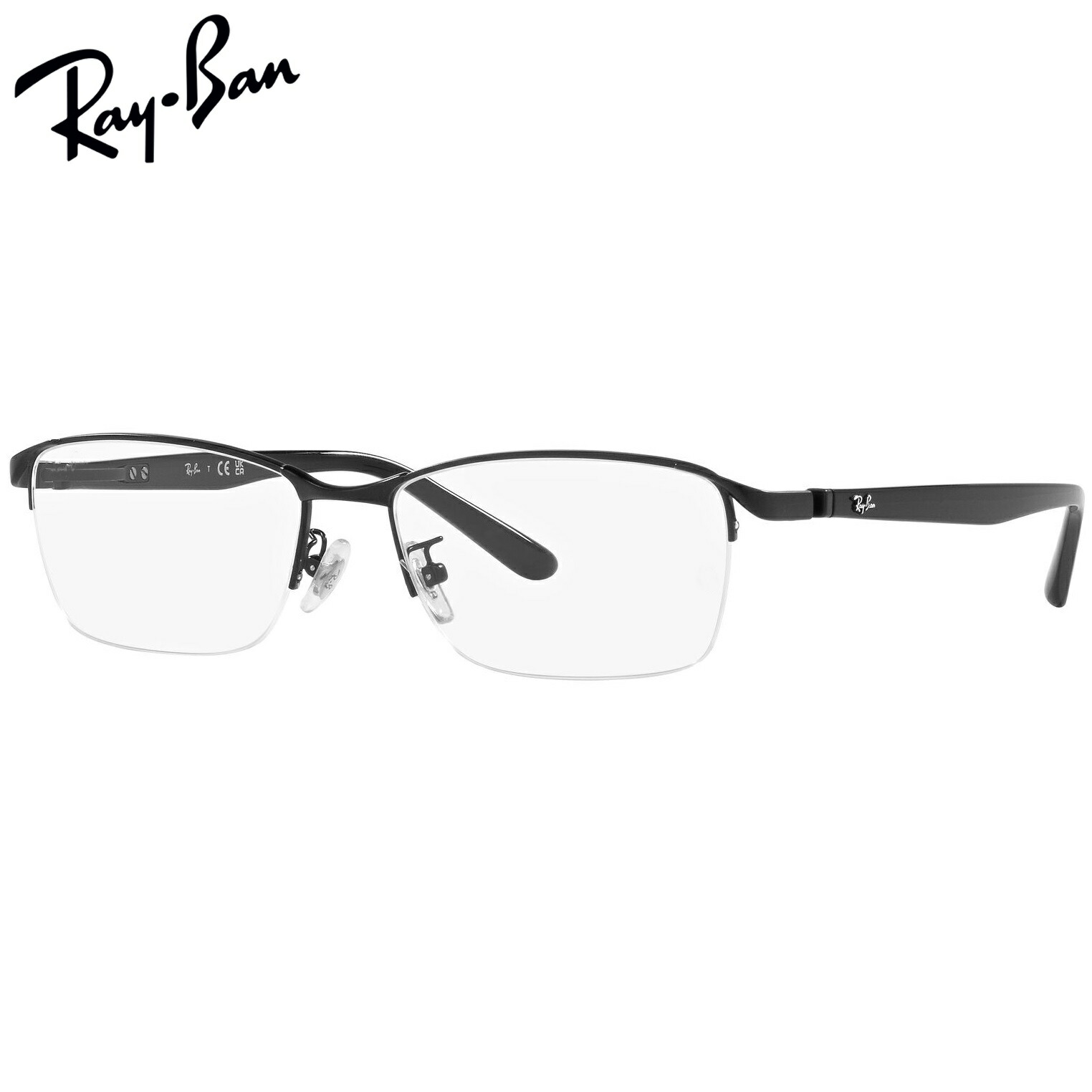 UVカットレンズ付 レイバン Ray-Ban 伊達メガネ UVカットレンズ付 レイバン 　メガネ フレーム　眼鏡 RX6501D 2503（サイズ55） クリアレンズ 近視 乱視 老眼鏡 ブルーライト