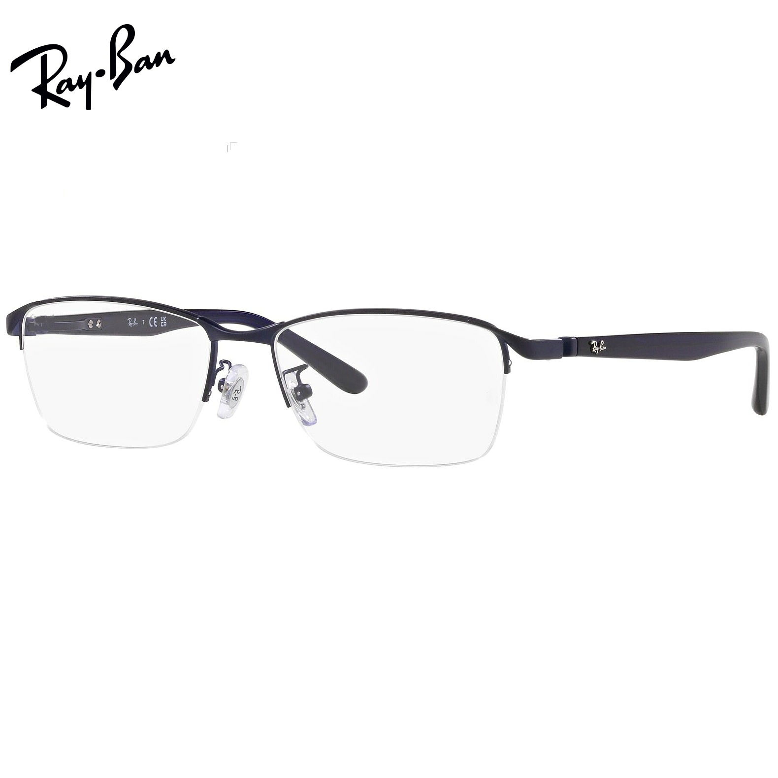 UVカットレンズ付 レイバン Ray-Ban 伊達メガネ UVカットレンズ付 レイバン 　メガネ フレーム　眼鏡 RX6501D 3076（サイズ55） クリアレンズ 近視 乱視 老眼鏡 ブルーライト
