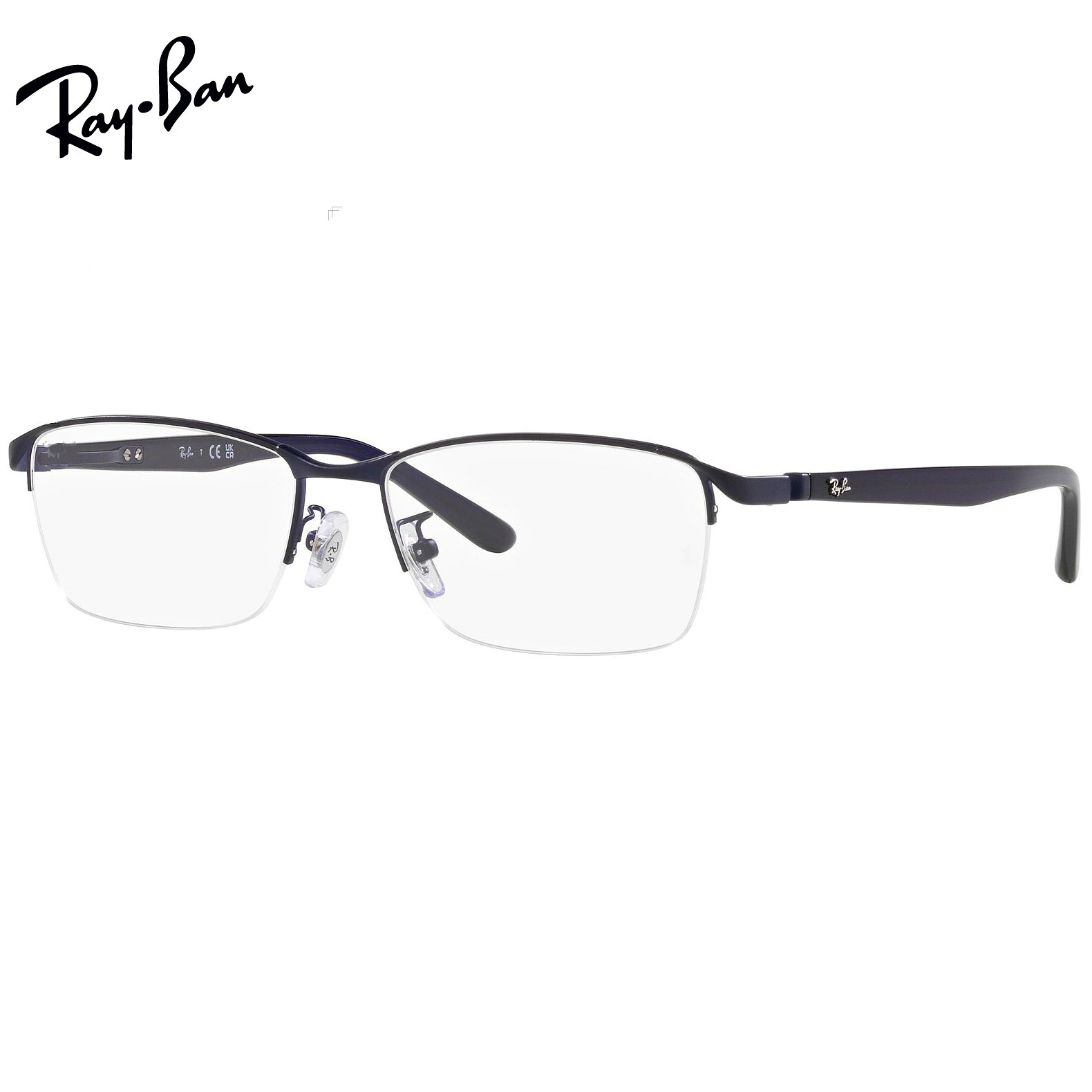 眼精疲労予防ネッツペックコーティングレンズ レイバン Ray-Ban レイバン 　メガネ フレーム bui RX6501D 3076（サイズ55）伊達メガネ PCメガネ 眼精疲労予防レンズ(ビュイ bui）セット（伊達眼鏡用）