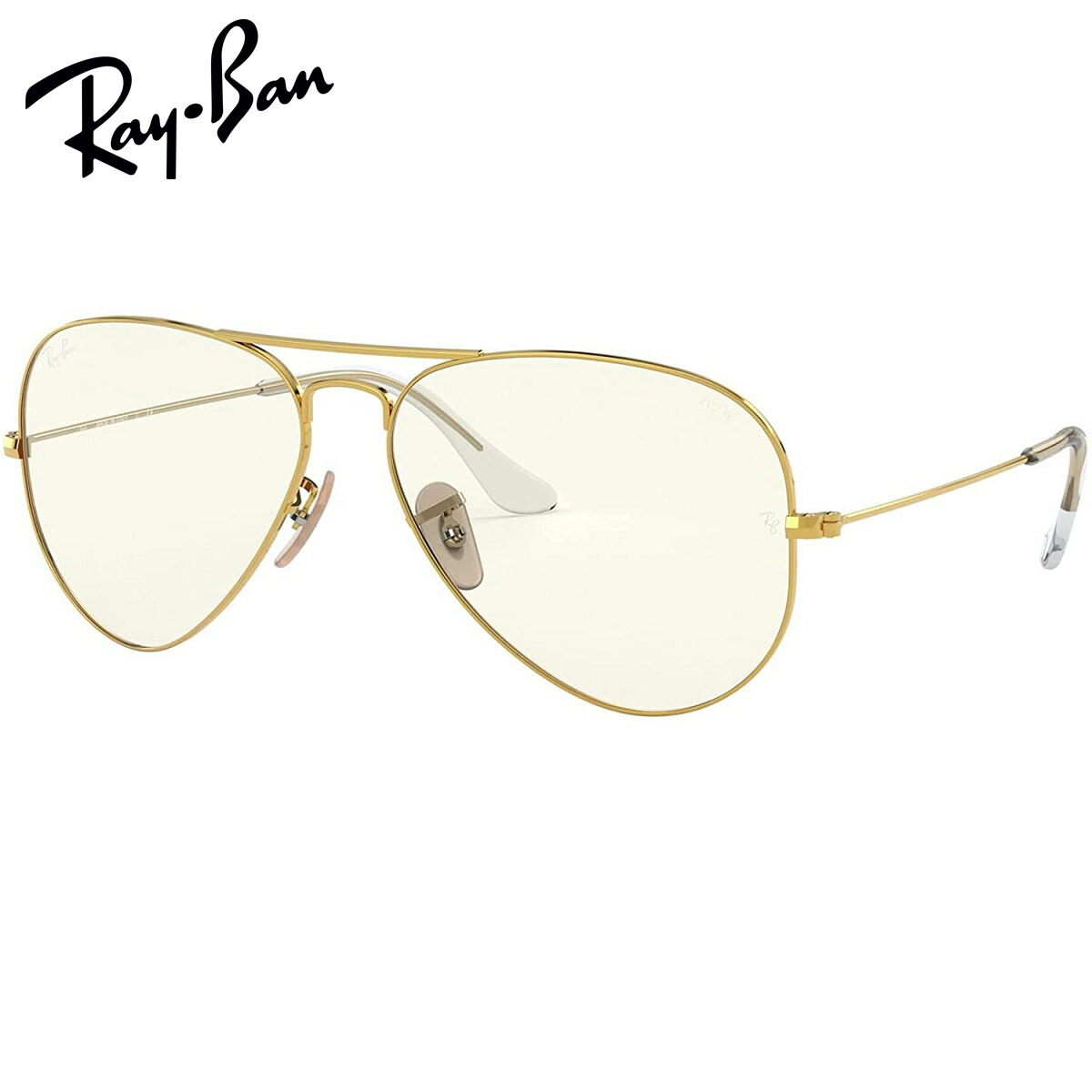 コマーシャル着付けるひな形(ドリンク水もの）レイバン 黒眼鏡 アビエイターラージメタル Ray-Ban RB3025 001/5F（大きさ58) 調光水晶体 AVIATOR LARGE MATAL 調光黒眼鏡【ルックスオティカジャパン・メーカーお墨付き付】