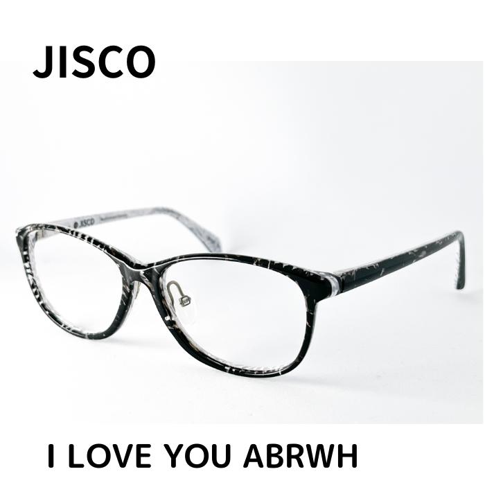 【送料無料】 ジスコ メガネ 伊達眼鏡 フレーム I LOVE YOU ABRWH 53 JISCO メンズ レディース ユニセックス メガネ 度付 レンズセット メンズ ユニセックス おしゃれ ブランド 正規品