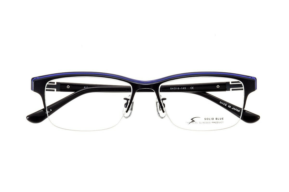 ソリッドブルー Solid Blue S 214 全色 ナイロール チタン メガネ フレーム 眼鏡 めがね ウエリントン 日本製 国産 鯖江 軽い 軽量 男 メンズ 大流行中