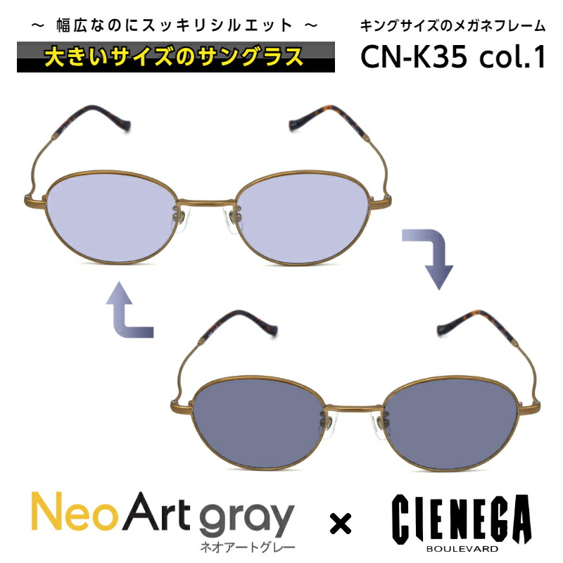 大きいサイズ サングラス 調光 ネオコントラスト シェネガ Cienega Cn K35 C 1 メンズ 男性 ビジネス カジュアル ボストン Spotbuycenter Com