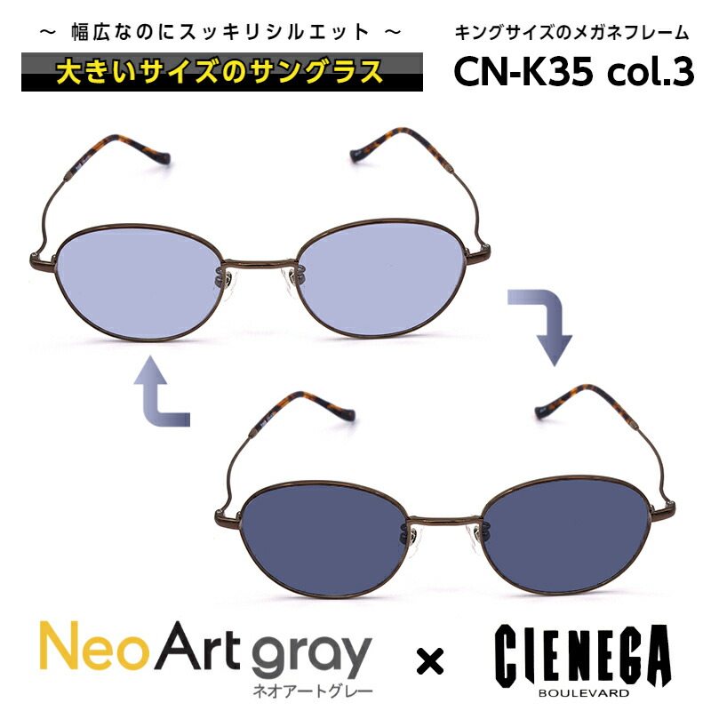 大きいサイズ サングラス 調光 ネオコントラスト シェネガ Cienega Cn K35 C 3 メンズ 男性 ビジネス カジュアル ボストン Spotbuycenter Com