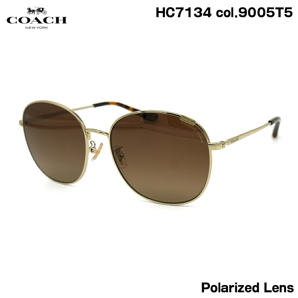 コーチ 偏光 サングラス HC7134 col.9005T5 57mm COACH UVカット 紫外線カット 国内正規品 新品