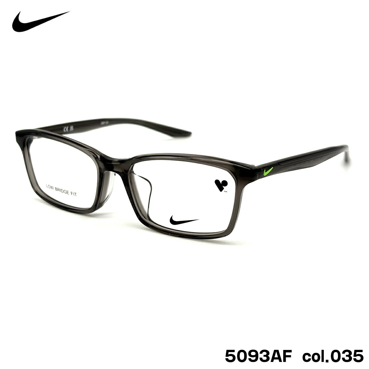 ナイキ 眼鏡 5093AF col.035 52粍 NIKE ひな形 運動競技 小顔 メンズ レディース 御坊っちゃん