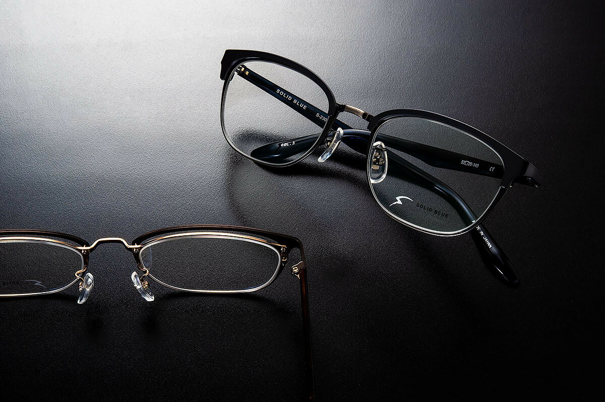 楽天市場 ソリッドブルー Solid Blue S 230 全色 セル メガネ フレーム 眼鏡 めがね 日本製 国産 鯖江 スクエア ウェリントン 軽い 軽量 男 メンズ 送料無料 おしゃれ クラシック ブロー メガネ補聴器の専門店 アイニード