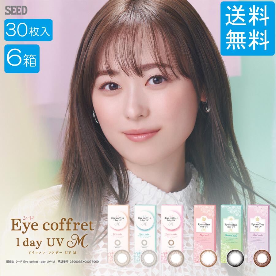 シード アイコフレワンデーUVM【30枚入×6箱】 送料無料 カラコン 1day コンタクトレンズ 1日使い捨て