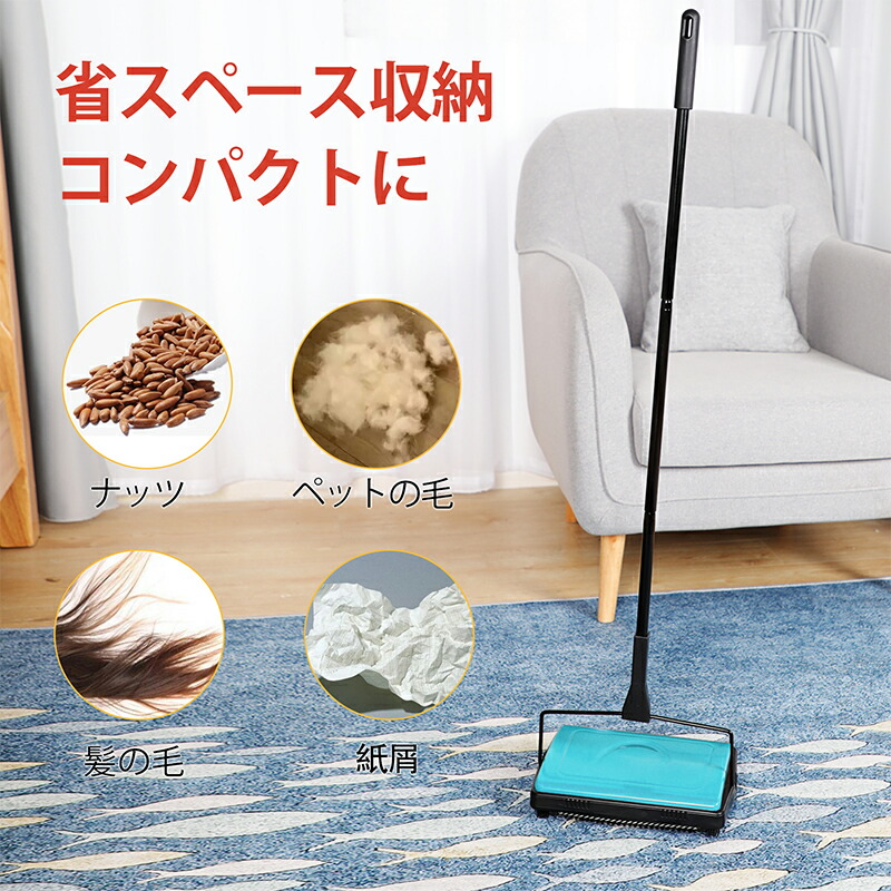 楽天市場】AJL360 小型 手押式 掃除機 エコ スイーパー 手押し