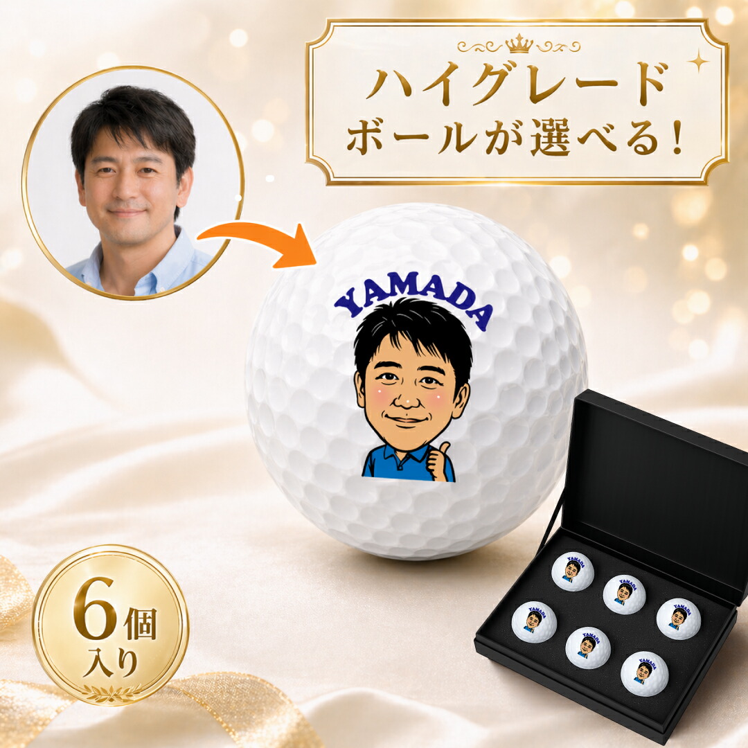 すがた絵 ゴルフどんぶり鉢 6球 御機嫌評価版 色合い 名入れ 活動写真から作る 購入注文お手伝いさん 差し上げ物 還暦祝い事 退社祝い事 父の日