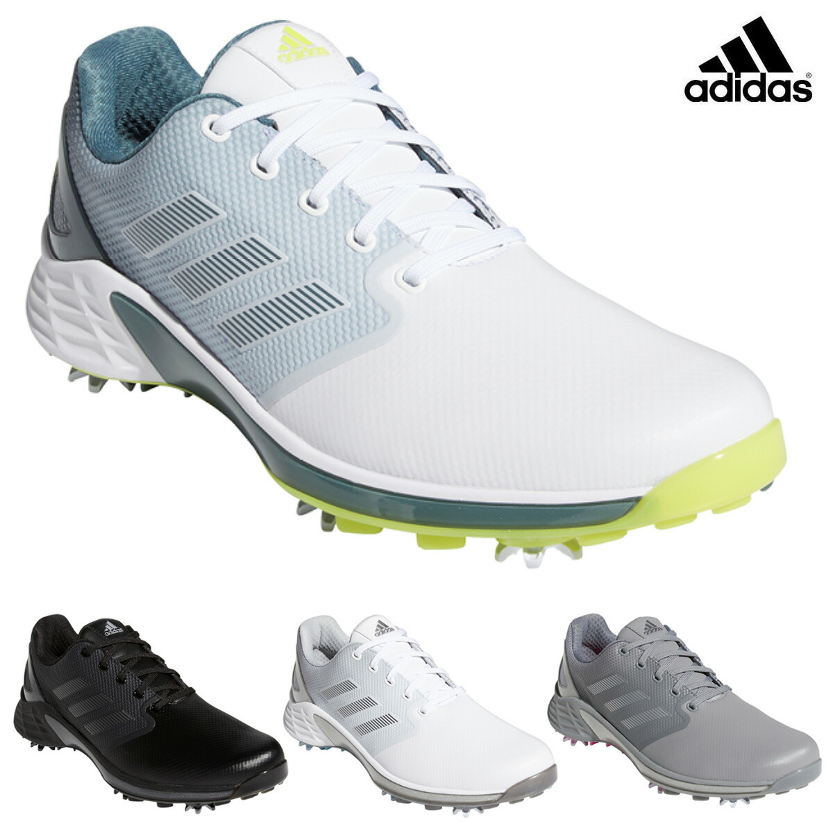 楽天市場 Adidas Golf アディダスゴルフ 日本正規品 Zg21 ゼットジー21 ソフトスパイクゴルフシューズ 21新製品 Kzi00 あす楽対応 ｅｚａｋｉ ｎｅｔ ｇｏｌｆ