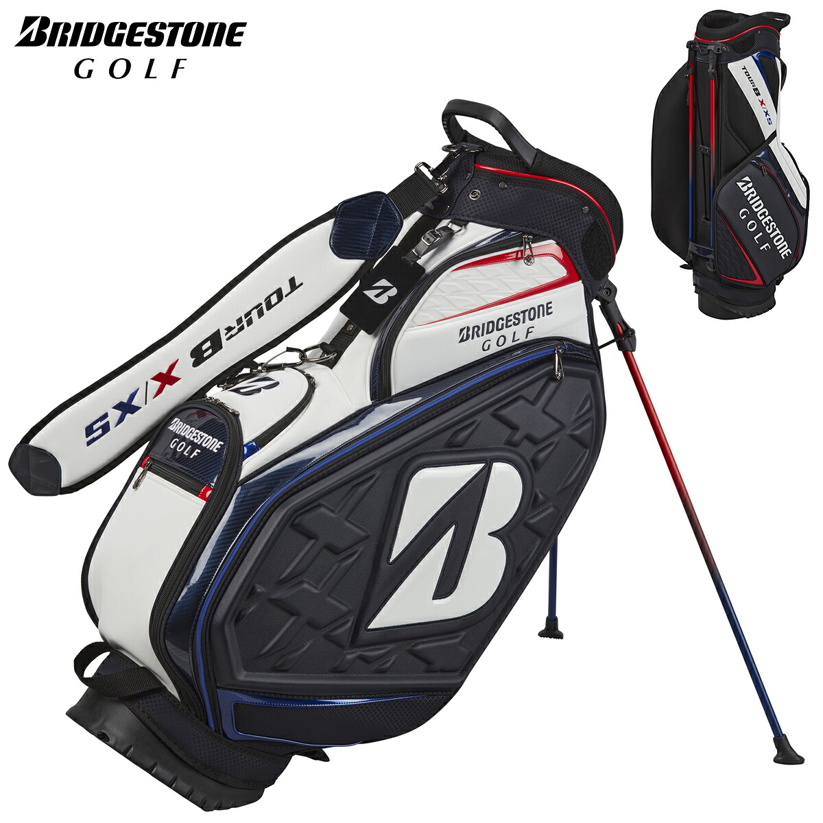 BRIDGESTONE GOLF ブリヂストンゴルフ 日本正規品 ツアースタンドモデル キャディバッグ 2026新製品 「 CB2602 」 【当店在庫品】|EZAKI NET GOLF
