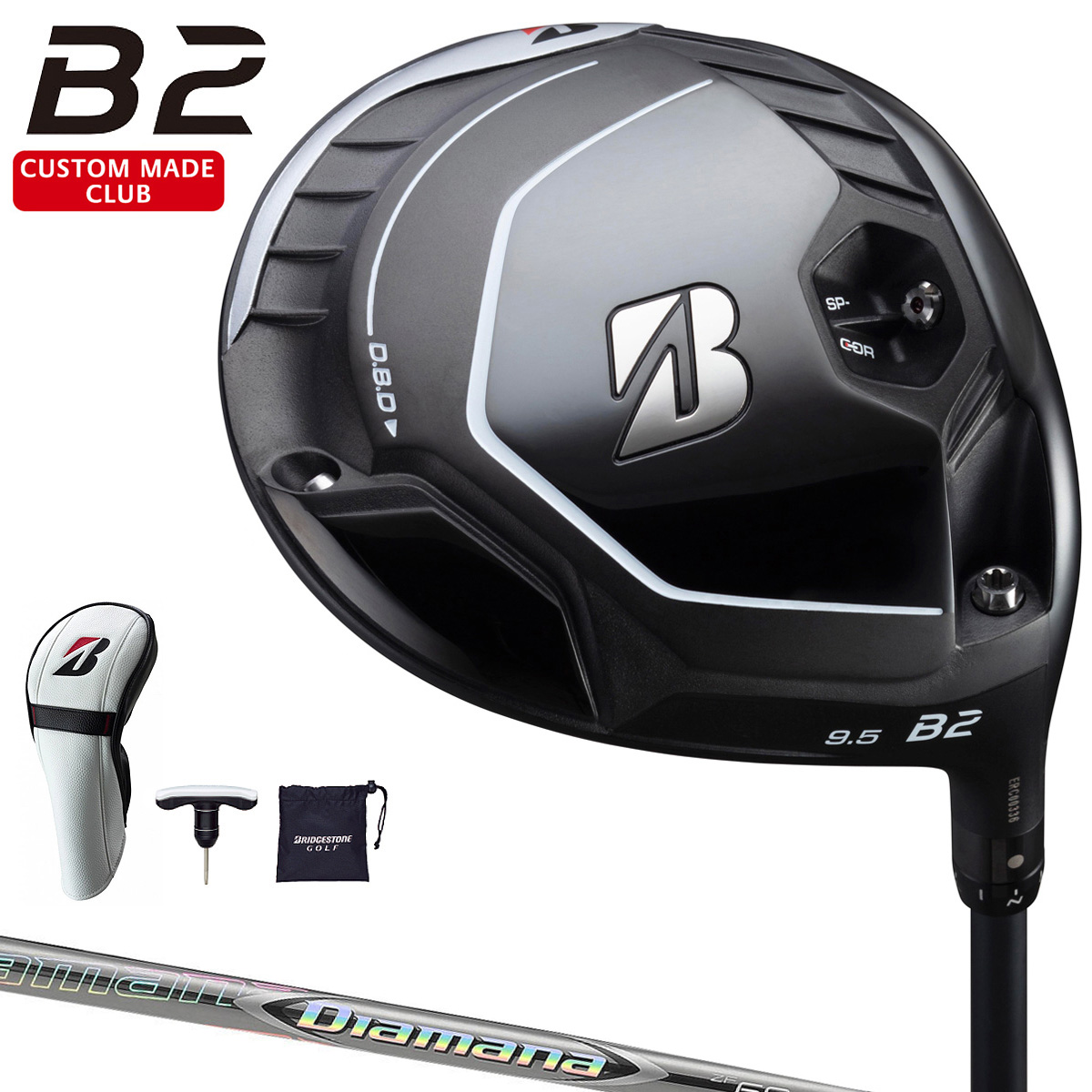 ブリヂストン BRIDGESTONE GOLF B2 ドライバー Diamana PD 50 シャフト