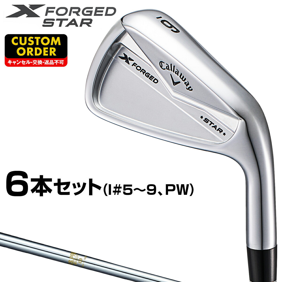 限定品 X FORGED BLACK 2024 日本仕様 アイアンセット