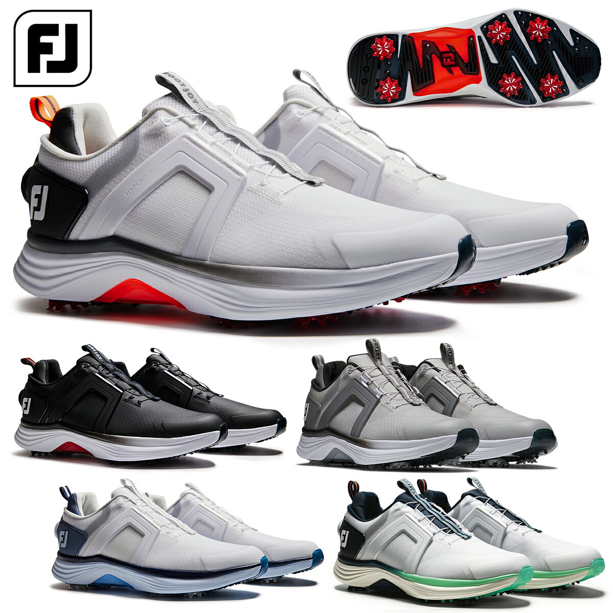 FootJoy HyperFlex ゴルフシューズ ホワイト 楽天市場】新作 フットジョイ ゴルフ メンズ シューズ 55476