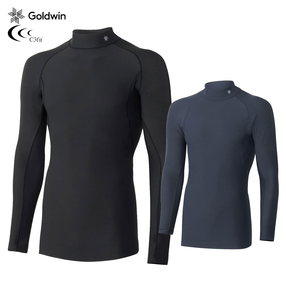 【4/18 エントリー/抽選で最大100%ポイントバック】 Goldwin ゴールドウィン 日本正規品 C3fit ( シースリーフィット ) 光電子ウォームハイネック長袖シャツ「 GC65302 」 【当店在庫品】