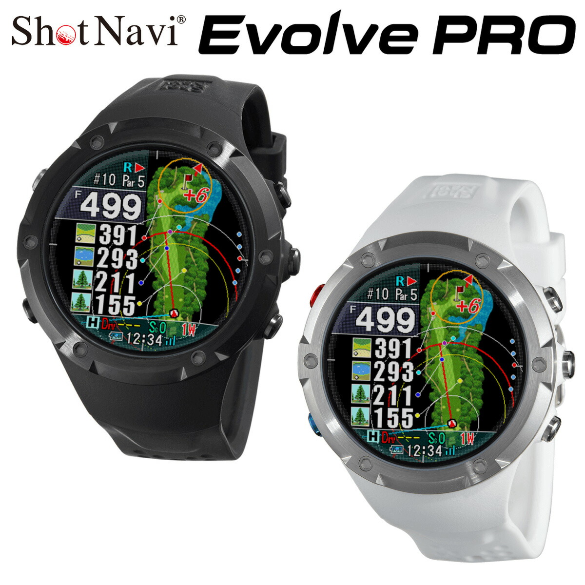 ショットナビ evolve pro 時計型GPSナビ Shotnavi-