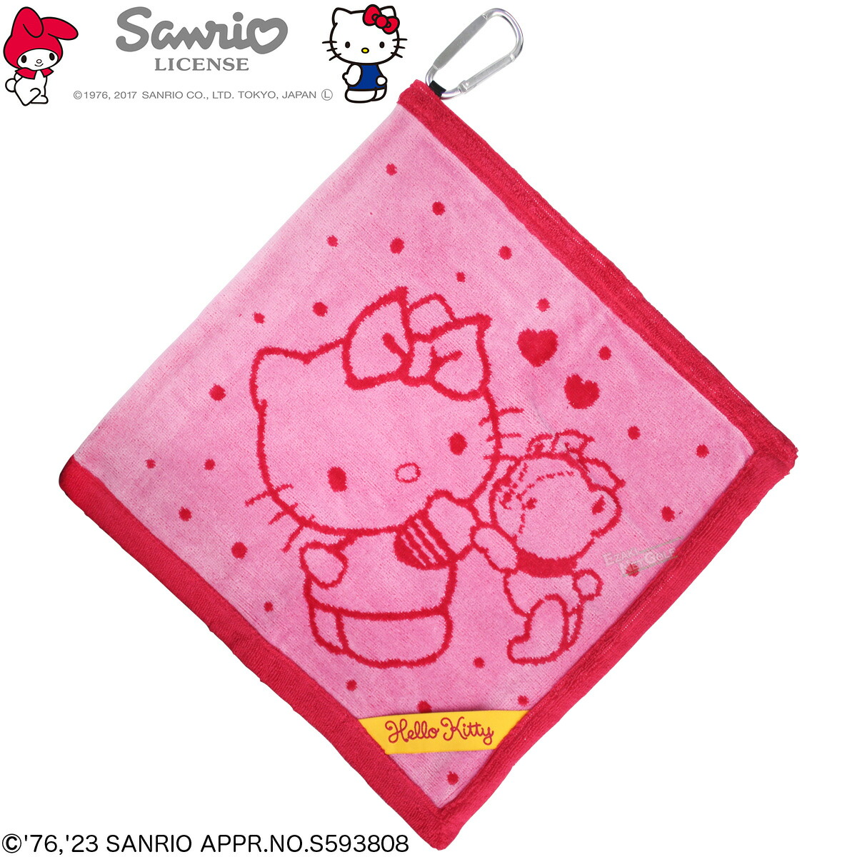 SANRIO サンリオ ハローキティ キティ タイニーチャム ドットフレンドリー クリーナータオル L 丸眞 「 3005068200 」 【当店在庫品】画像