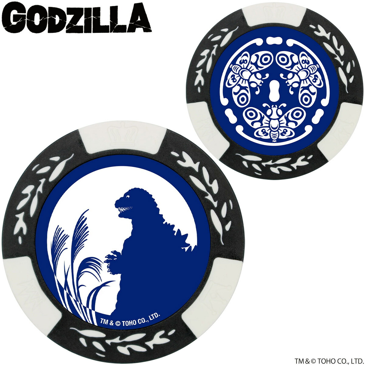 【1/18 エントリー/抽選で最大100%ポイントバック】 GODZILLA ゴジラ モスラ ゴルフ チップマーカー ホワイト 「 MK0421 」画像