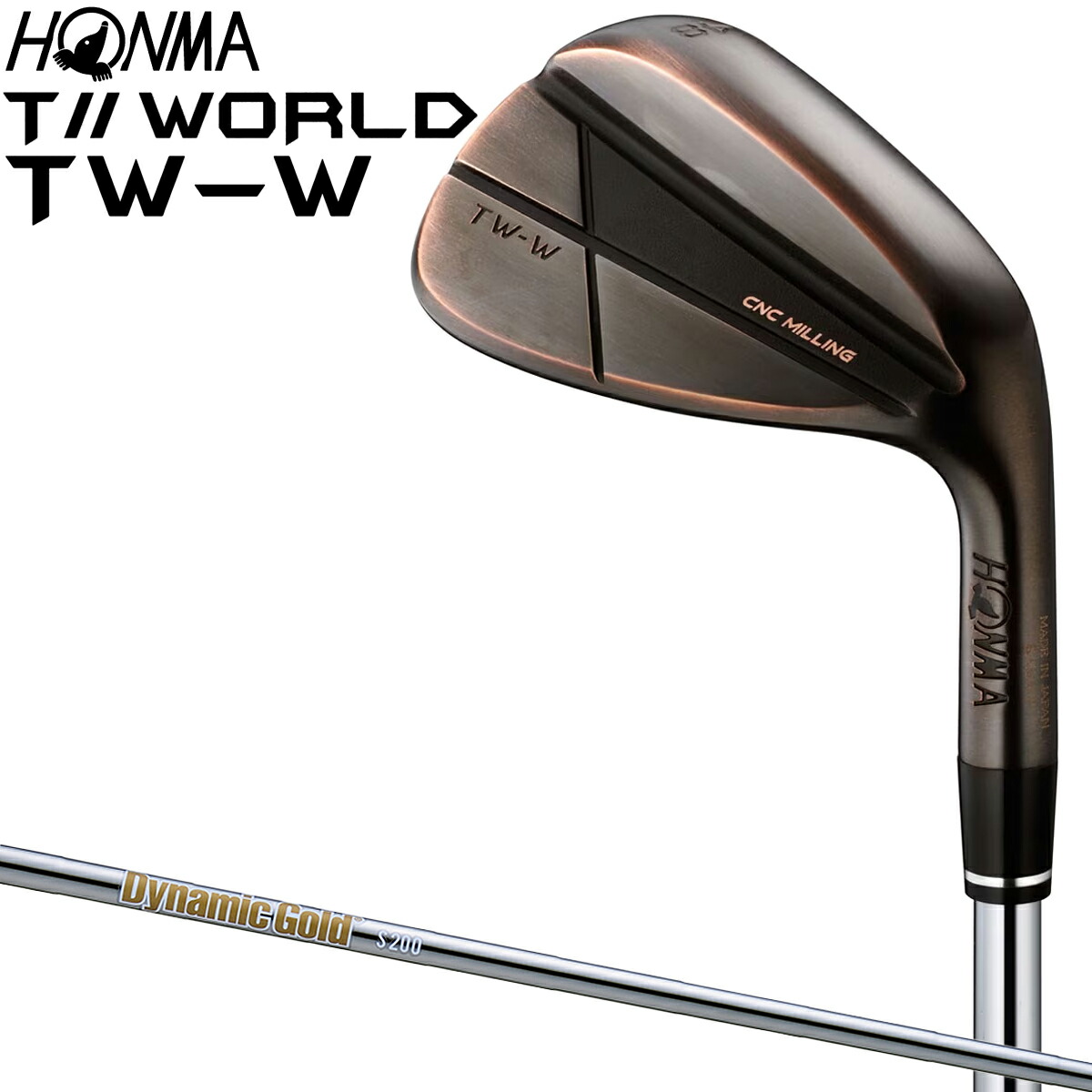 ホンマ HONMA GOLF 本間ゴルフ 日本正規品 T//WORLD ツアーワールド TW-W Copper カッパーメッキ ウェッジ Dynamic Gold HT スチールシャフト|EZAKI NET GOLF