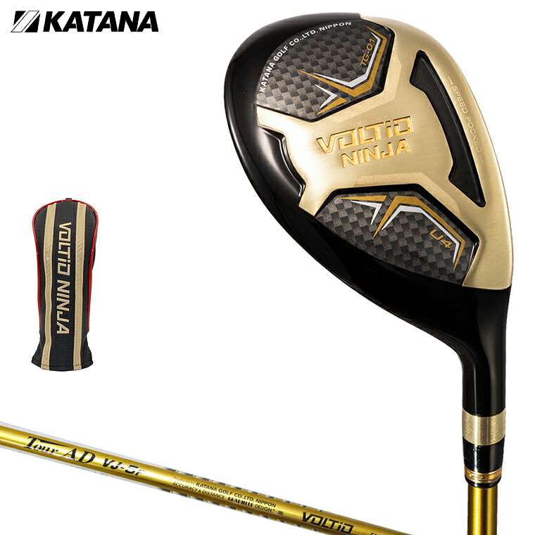 KATANA GOLF カタナ 正規品 VOLTIO NINJA TG-01 ユーティリティ オリジナルTOUR AD VJ-5Fカーボンシャフト 【当店在庫品】｜ＥＺＡＫＩ　ＮＥＴ　ＧＯＬＦ
