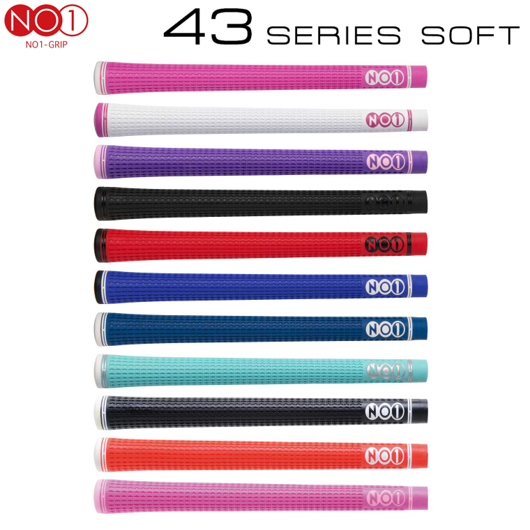 NO1 GRIP - NO1グリップ　レッド50バックライン有り　10本セット NO1 GRIP 50series soft カレッジカラー