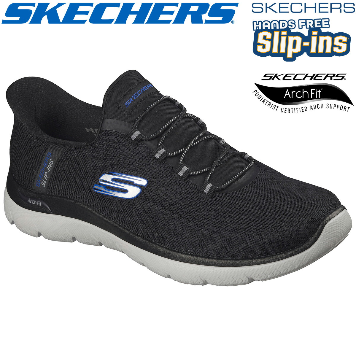 SKECHERS スケッチャーズ 正規品 Hands Free Slip-ins Arch Fit SUMMITS - KYNOR ハンズフリー スリップインズ アーチフィット サミッツ カイノー メンズ スリップオンシューズ 2026新製品 「 233177 」 【当店在庫品】|EZAKI NET GOLF