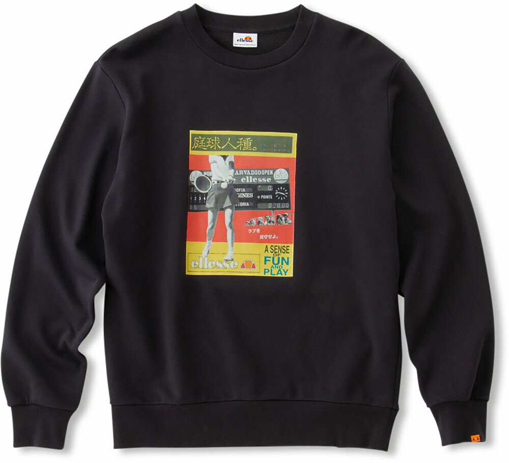 コラージュクルースウェット Crew Ellesse エレッセ ｇｏｌｆ テニス その他 Sweat ｎｅｔ Sweat K T ｅｚａｋｉ Collage 名作