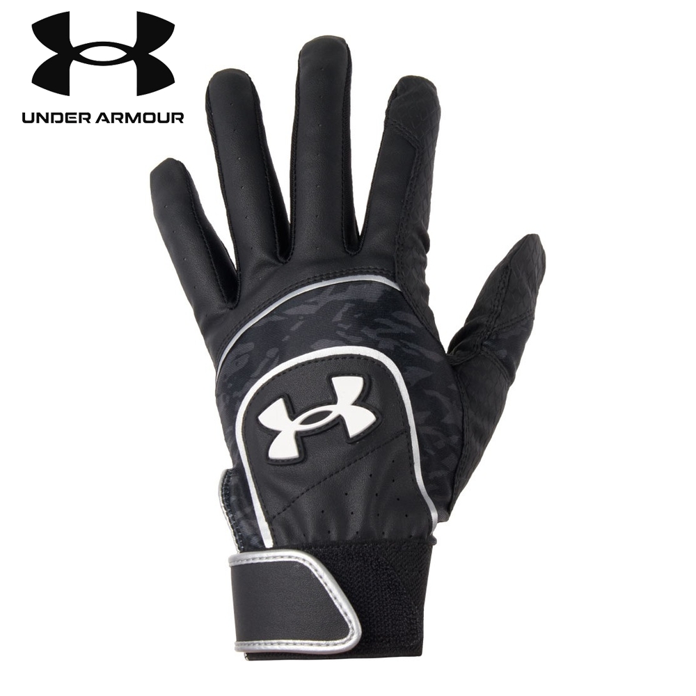 UNDER ARMOUR アンダーアーマー UAスターター バッティンググローブ BLACK 1364733 期間限定特別価格