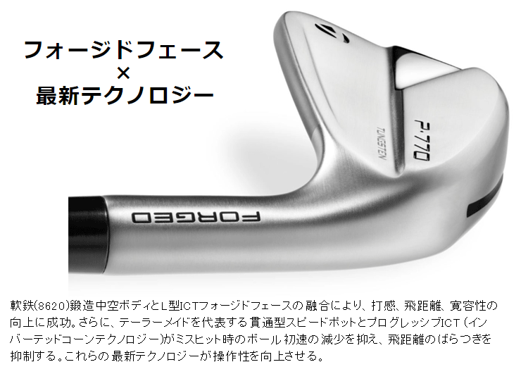 TaylorMade テーラーメイド日本正規品 P770アイアン('23) Diamana New