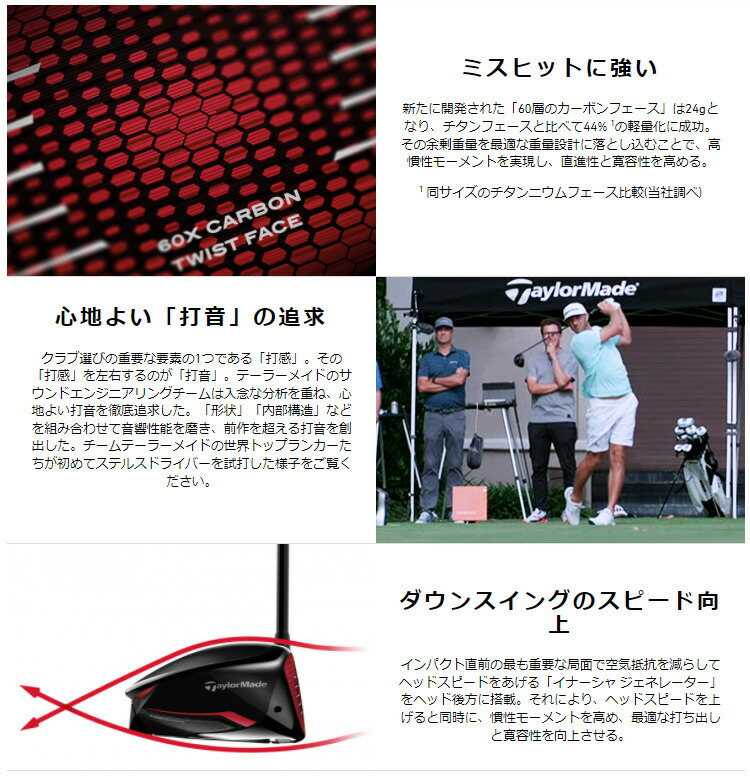 TaylorMade(テーラーメイド)日本正規品STEALTH(ステルス)ドライバー2022新製品TENSEIREDTM50カーボンシャフト【あす楽対応】