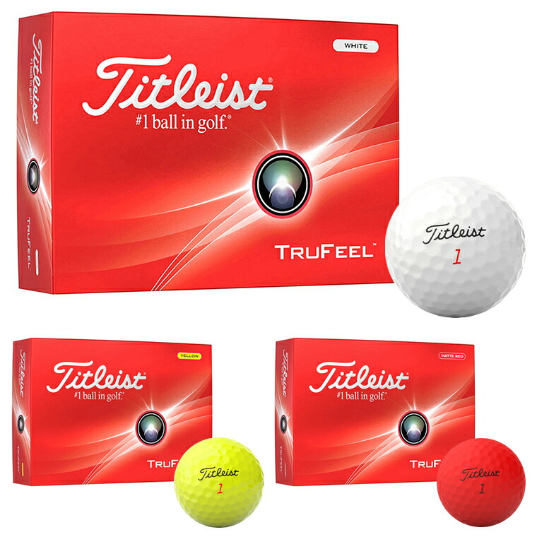 楽天市場】ゴルフボール Titleist TRUFEEL 1ダース 12球入り