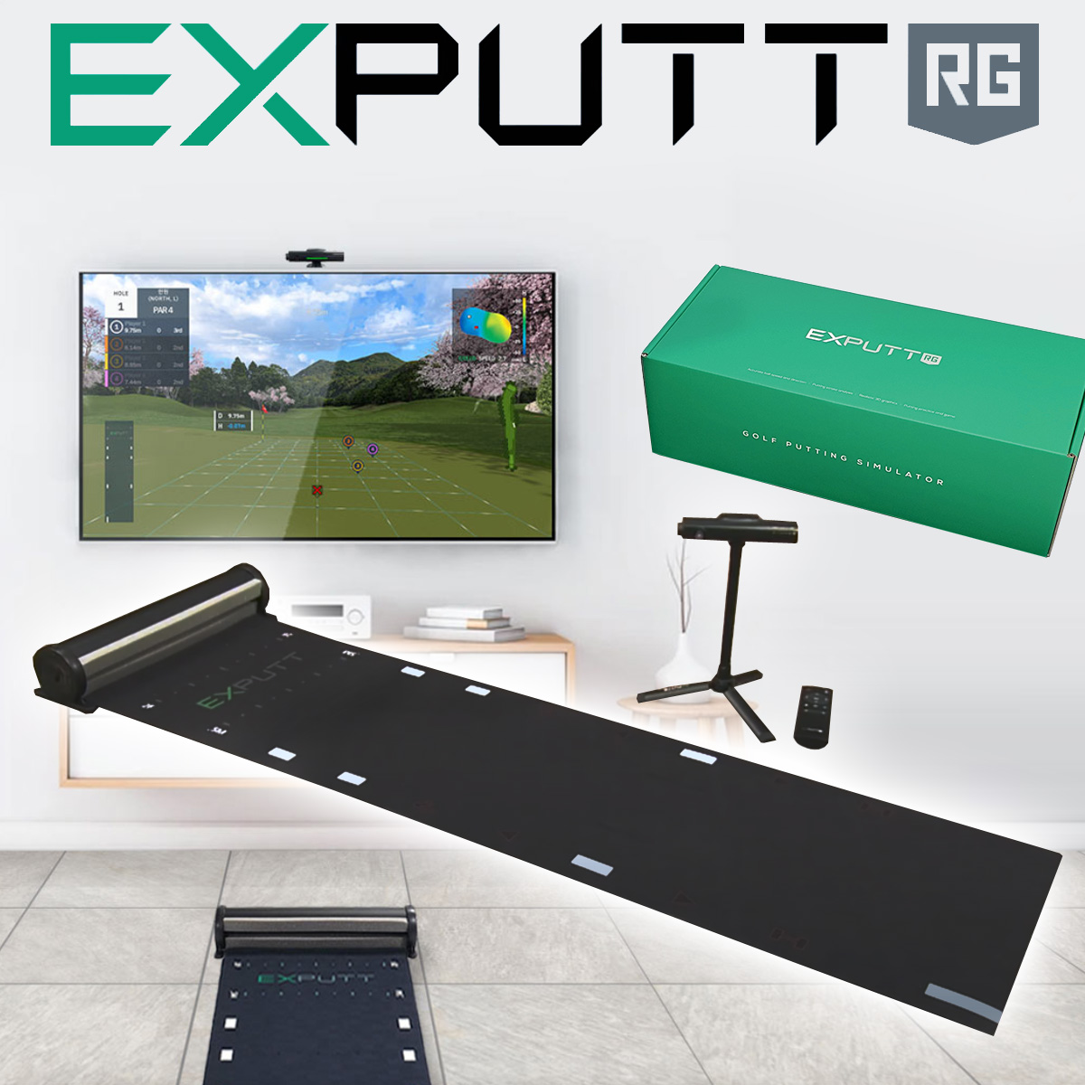 EXPUTT ゴルフパッティングシミュレータ EX300D 新品未開封 smcint.com