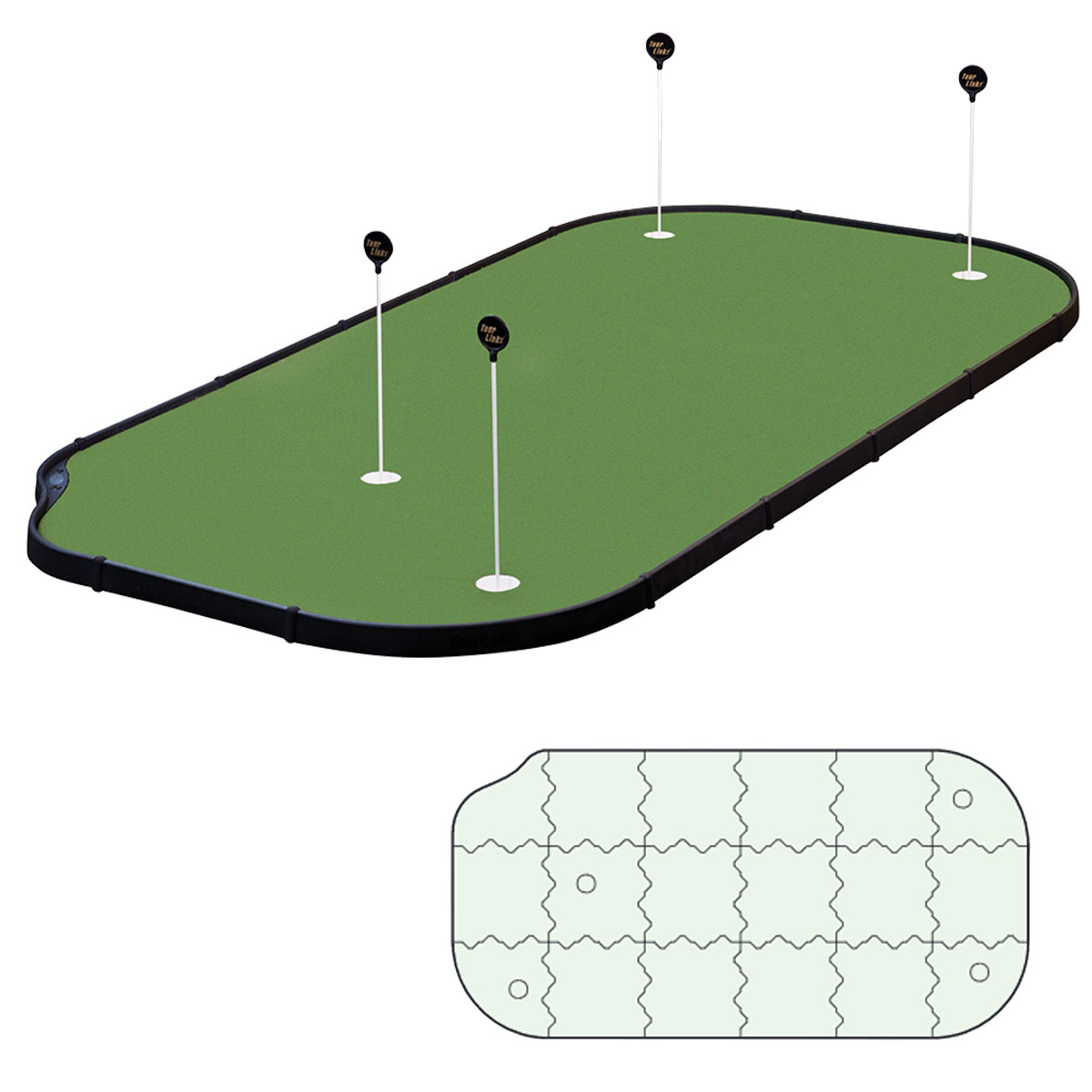 楽天市場 Tourlinks ツアーリンクス 日本正規品 6 12birdie Maker Putting Green パーソナルパッティンググリーンバーディーメーカー 全天候型パッティング練習組み立て式マット Pg 18 Pm 1 Z 142 ｅｚａｋｉ ｎｅｔ ｇｏｌｆ