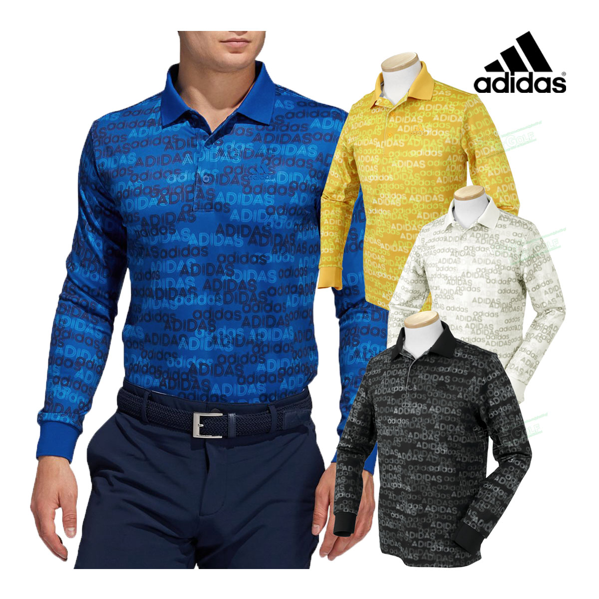 楽天市場 Adidas Golf アディダスゴルフ 秋冬モデルウエア ロゴグラフィック長袖ポロシャツ Bg944 ビッグサイズ あす楽対応 ｅｚａｋｉ ｎｅｔ ｇｏｌｆ