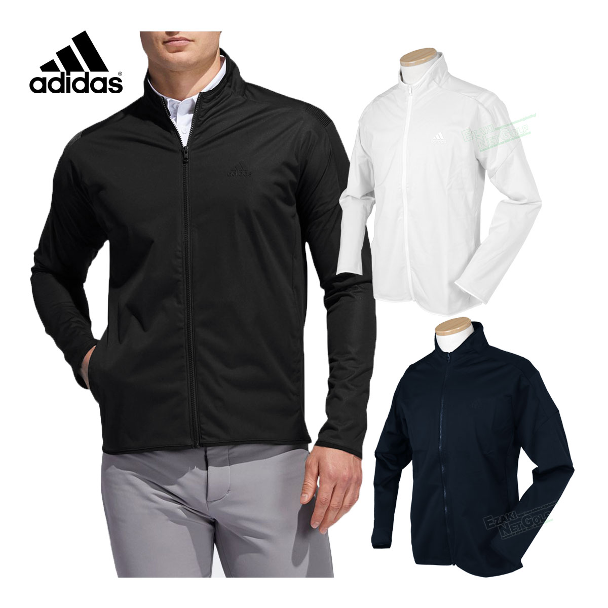 楽天市場 Adidas Golf アディダスゴルフ 秋冬モデルウエア ストレッチライトウェイト長袖ウインド Ins86 あす楽対応 ｅｚａｋｉ ｎｅｔ ｇｏｌｆ