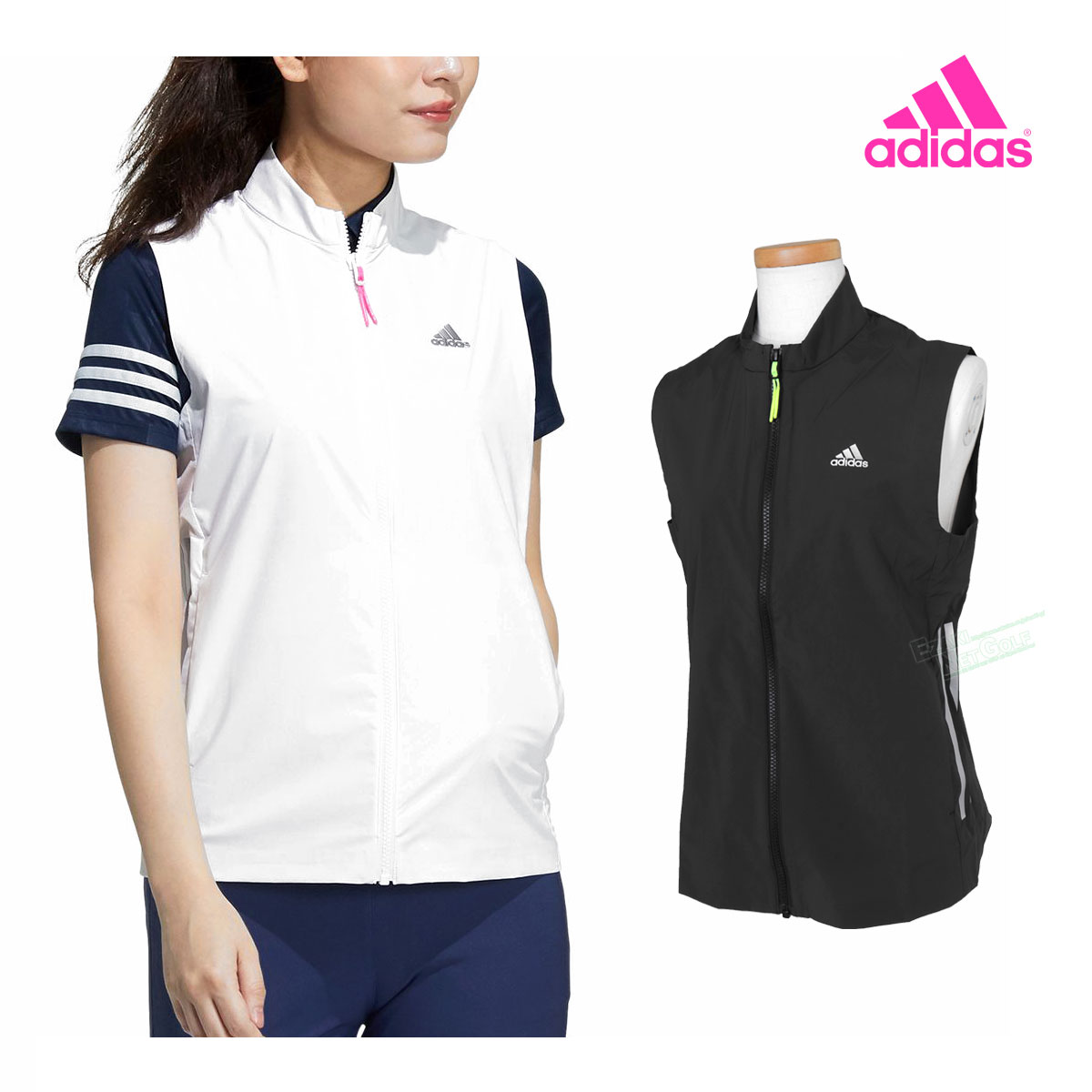 Adidas Golf アディダスゴルフ 21春夏モデルアパレル 固形 フルジップウインドベスト レディスモデル あすたわい無い対応 Barlo Com Br