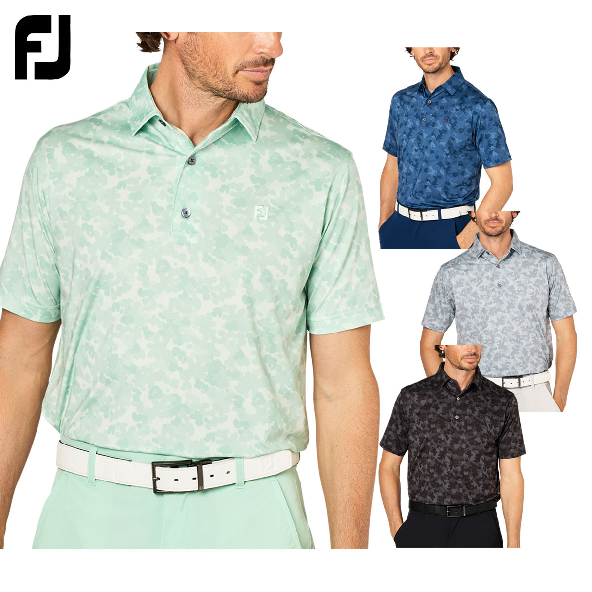 【4/10 エントリー/抽選で最大100%ポイントバック】 フットジョイ FOOTJOY ゴルフウエア メンズ 半袖シャツ 「 FJ-S25-S24 」 吸汗速乾 UVケア ストレッチ 春夏ウエア 【当店在庫品】